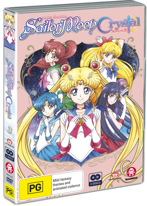 Sailor Moon Crystal Set 3 - Sailor Moon Crystal Dvd Cover (516x724), Png Download