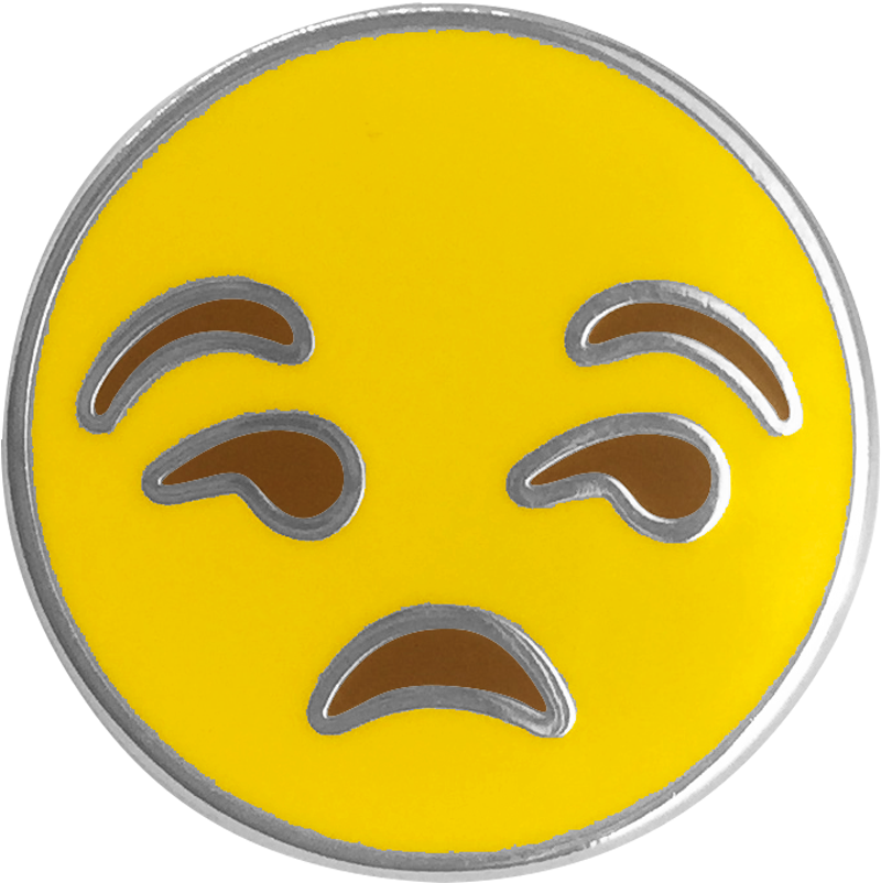 Annoyed Emoji Pin - Emoji (918x918), Png Download