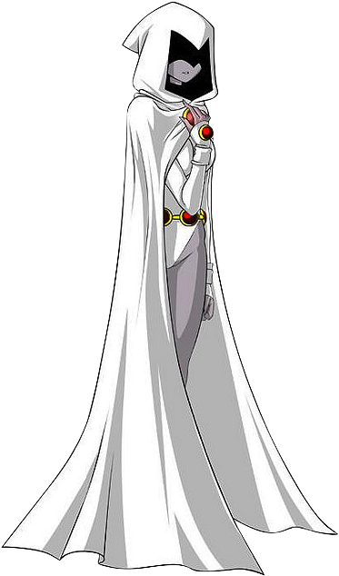 White Titans Raven - Raven Teen Titans (414x640), Png Download