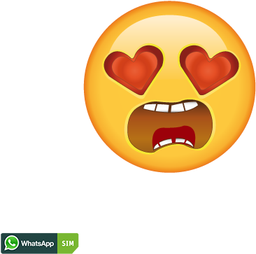 Annoyed Smiley Whatsapp Download - Herzaugen Smiley (500x500), Png Download