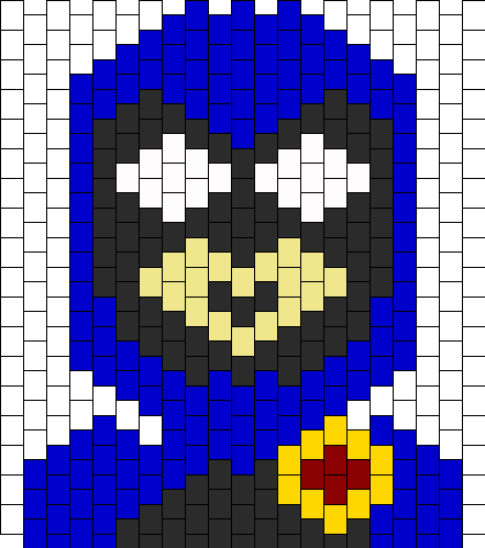 Raven Teen Titans Bead Pattern - Kralenplanken Teen Titans Go (441x499), Png Download