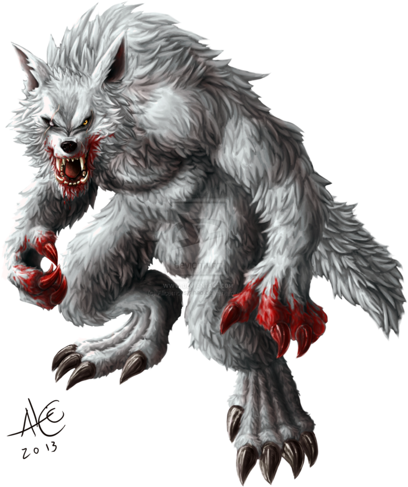 Alpha Werewolf By Alicemonstrinho - Alice Monstrinho (831x961), Png Download