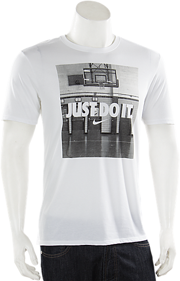 Nike Just Do It Image White - Nike Just Do It Image Black L (650x650), Png Download