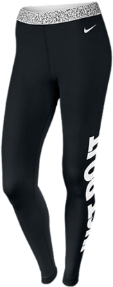 Just Do It Leggings - Nike Pro Warm Mezzo Waistband (454x454), Png Download