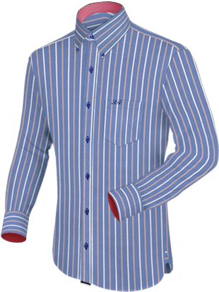 Hawaiian Shirts Uk With Button Down - Collarless Shirt Men Uk (340x420), Png Download