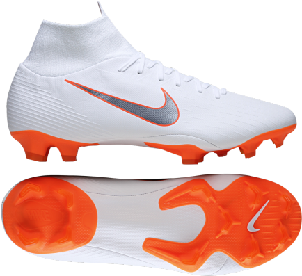 Nice 3d0ae F19f4 Nike Mercurial Superfly 6 Pro Fg Just - Botas De Futbol Nike Blancas (435x435), Png Download