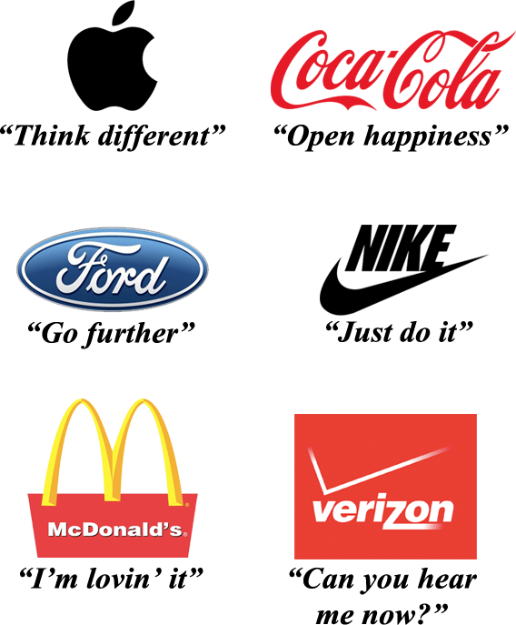 A Case Against Slogans - Business Tagline Examples (568x687), Png Download