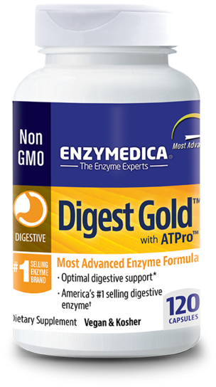Enzymedica Dietary Supplement, Digest Gold, Capsules, - Digest Gold 180 (600x600), Png Download