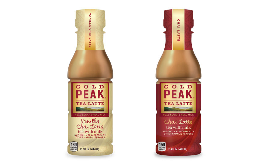Gold Peak Rtd Tea Lattes - Gold Peak Tea Latte (900x550), Png Download