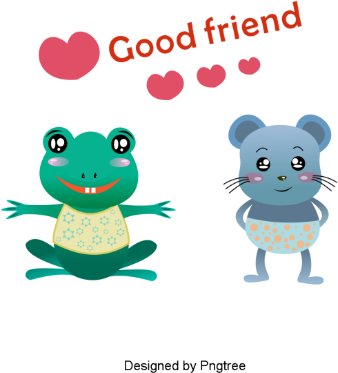 Cartoon Hand-painted Animal Baby Design, Cartoon, Hand - Cartoon (640x640), Png Download