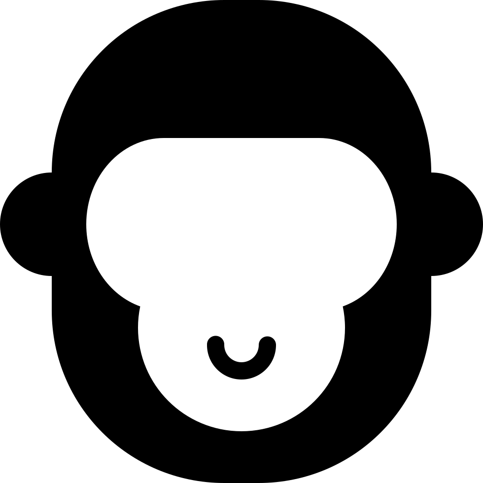 Px Monkey Face Comments - Apple Logo Png File (980x980), Png Download