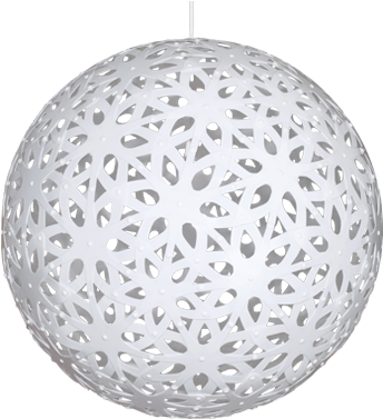 Lattice Light Ball White - Ball (600x400), Png Download