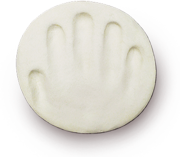 Baby Hand Imprint ,hand Imprint,air Dry Hand Imprint - Paris (360x360), Png Download