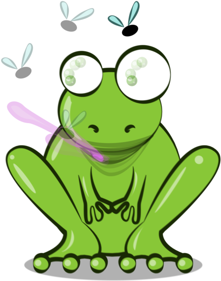 Paper Frog Animation Video - Animation Frog (436x552), Png Download