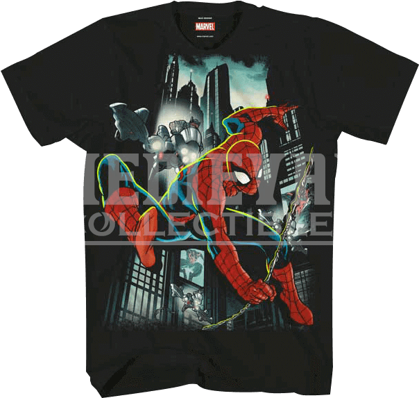 Swinging Spiderman Kids T-shirt - Timestorm 2009/2099; Nook Book; Author - Brian Reed (603x603), Png Download