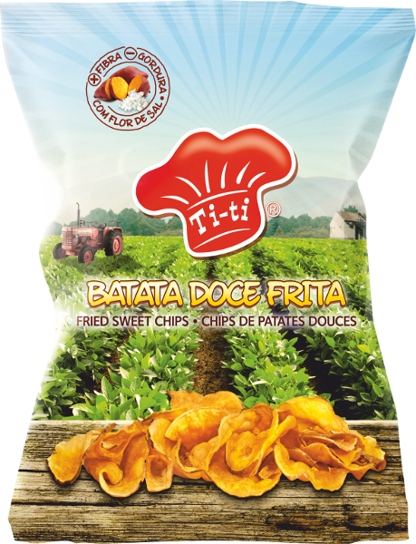 Fried Sweet Chips - Batata Doce Frita Pacote (459x600), Png Download
