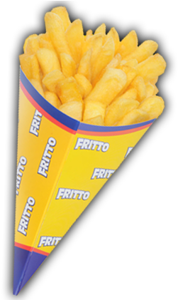 Batata Frita Média - Batata Frita Em Cone (420x420), Png Download