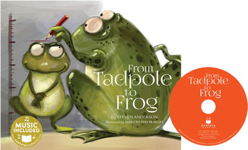 Full Size - Tadpole To Frog [book] (500x296), Png Download