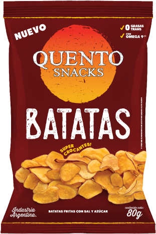 Batatas Fritas Con Sal Y Azúcar - Quento Snacks Batatas (500x500), Png Download