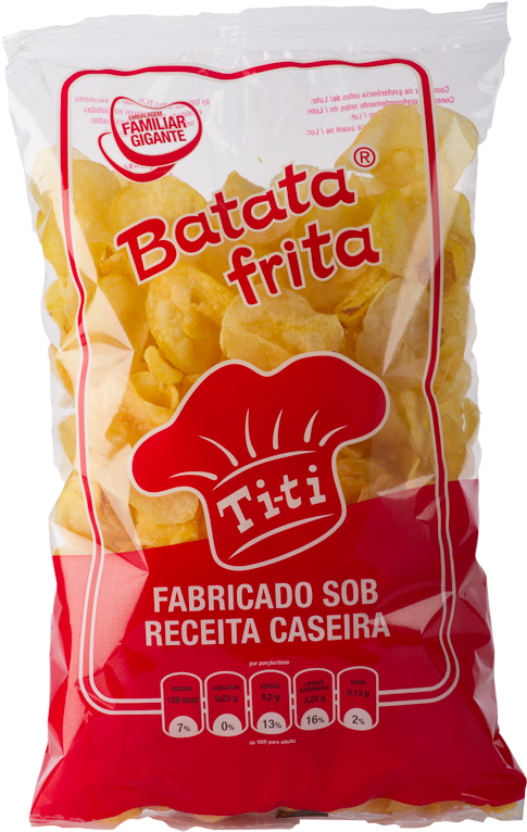 400g - Batatas Fritas De Pacote Ti Ti (709x1065), Png Download