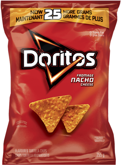 Doritos Nacho Cheese Tortilla Chips (453x599), Png Download