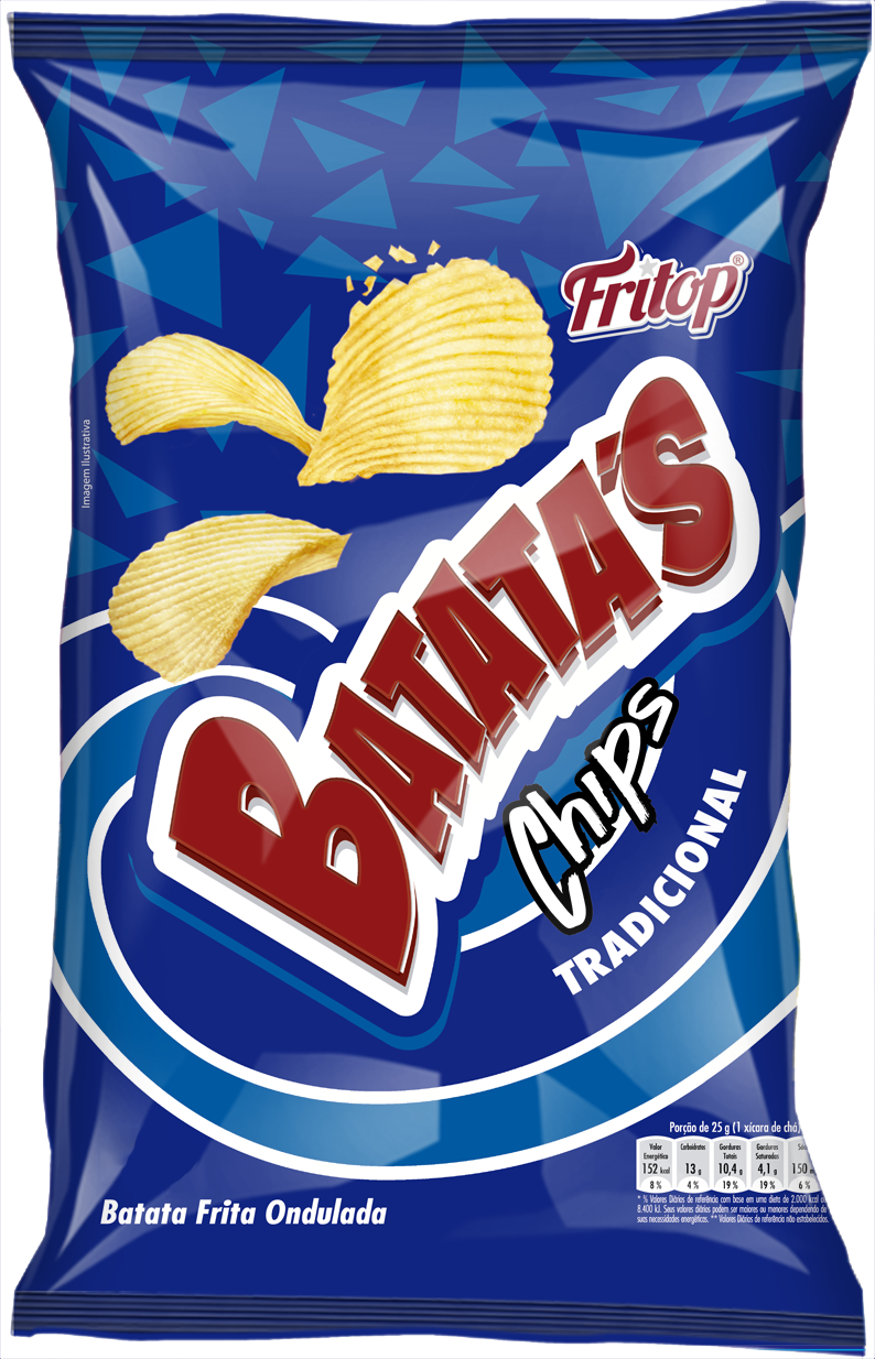 Batata Chips Fritop (794x1234), Png Download
