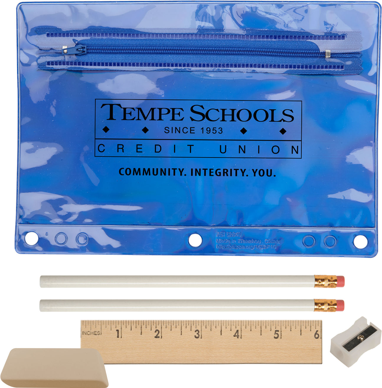 1464 Iridescent School Kit - Promotional Translucent Deluxe School Kit (250 Qty (1500x1500), Png Download