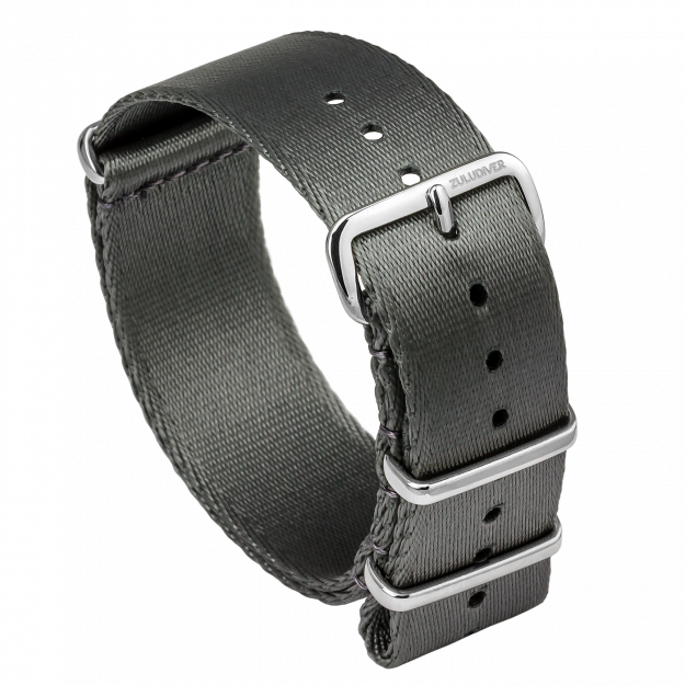 Zuludiver Iridescent Herringbone Nato / Grey - Strap Nato Diver Grey Blue (625x625), Png Download