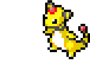 Ampharos - Pokemon Ampharos Pixel Art (650x600), Png Download