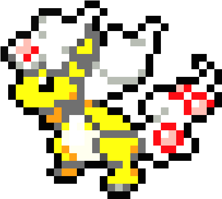 Mega Ampharos - Bead (540x405), Png Download