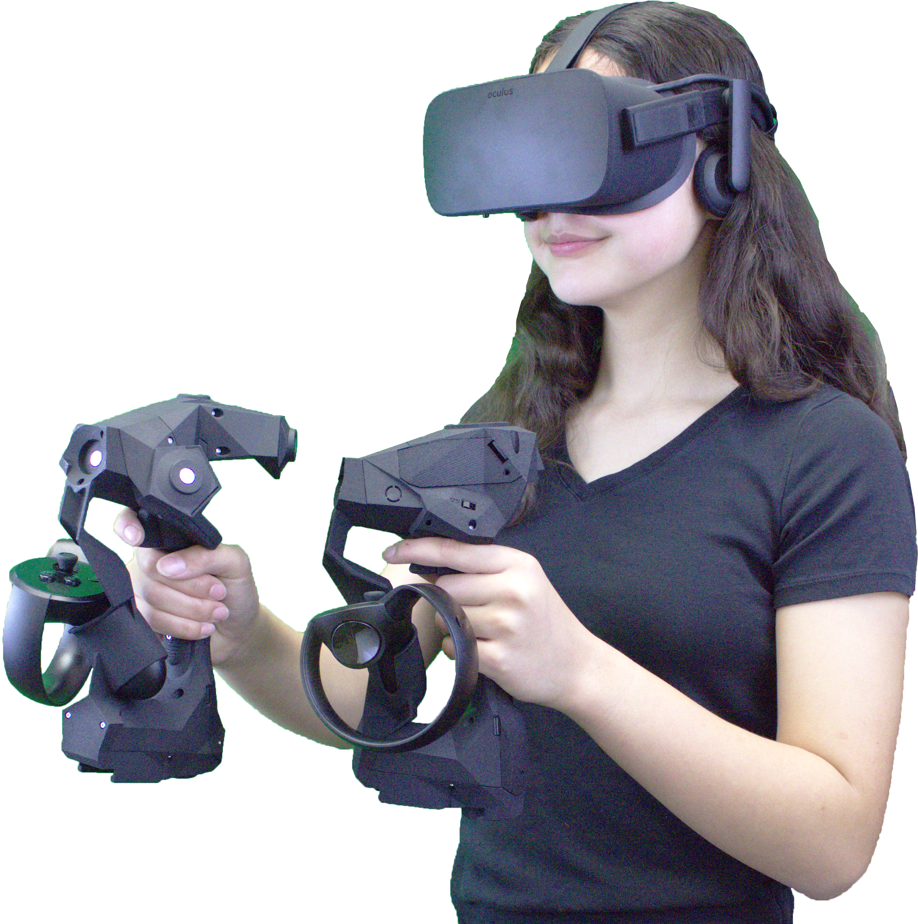 Tacticalhaptics Sword Shield - Vive Pro Controllers (3038x3020), Png Download