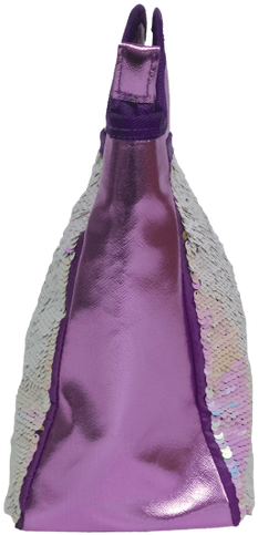 Iridescent Reversible Sequin Lunch Tote - Hobo Bag (500x500), Png Download