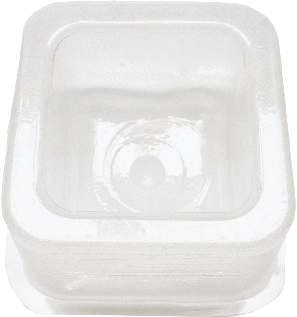 Square Planter Growth Form From Above - Ceramic (1024x1024), Png Download