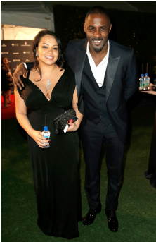 Long Walk To Freedom Actor Idris Elba And His Gorgeous - Naiyana Garth (608x342), Png Download