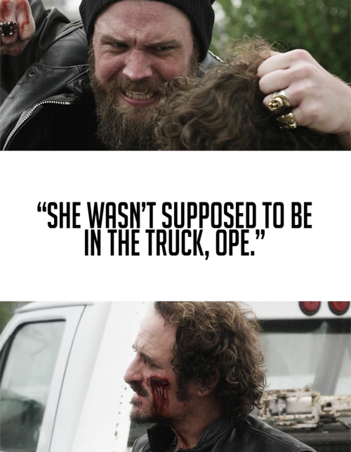 "i Came Clean,clay And I Were Good " R - Sons Of Anarchy (500x643), Png Download