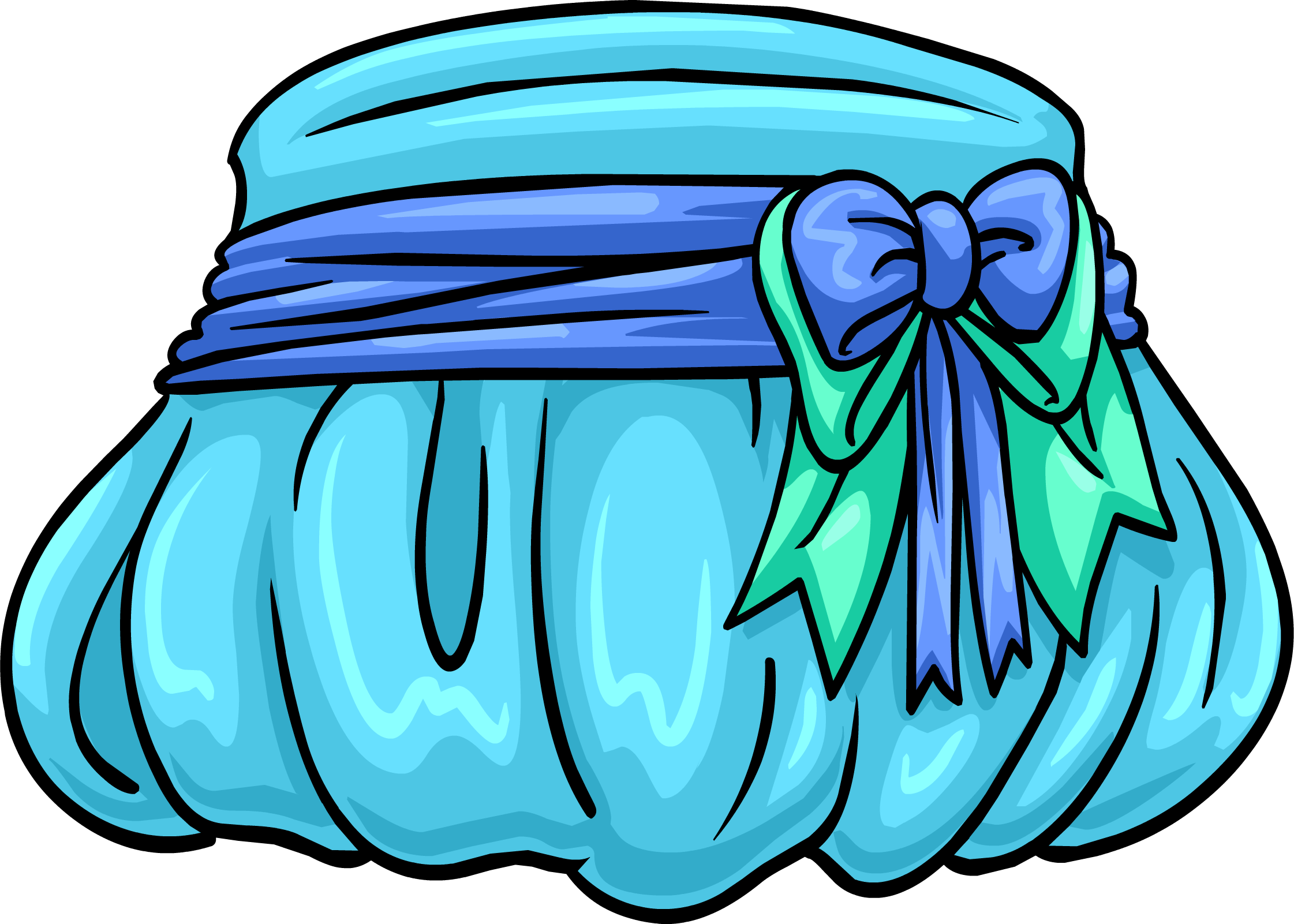 Bubble Dress - Club Penguin Blue Dresses (2242x1601), Png Download