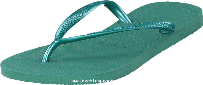 Havaianas Slim Green Tea 00828-18 Womens Rubber Rubber - Havaianas Slim Green Tea (705x298), Png Download