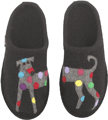 Haflinger Jack Black - New Women's Haflinger Jack Shoes, Black (500x500), Png Download