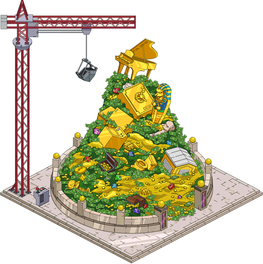 Moneymountain07 Transimage - Simpsons Tapped Out Money Mountain (1038x1040), Png Download