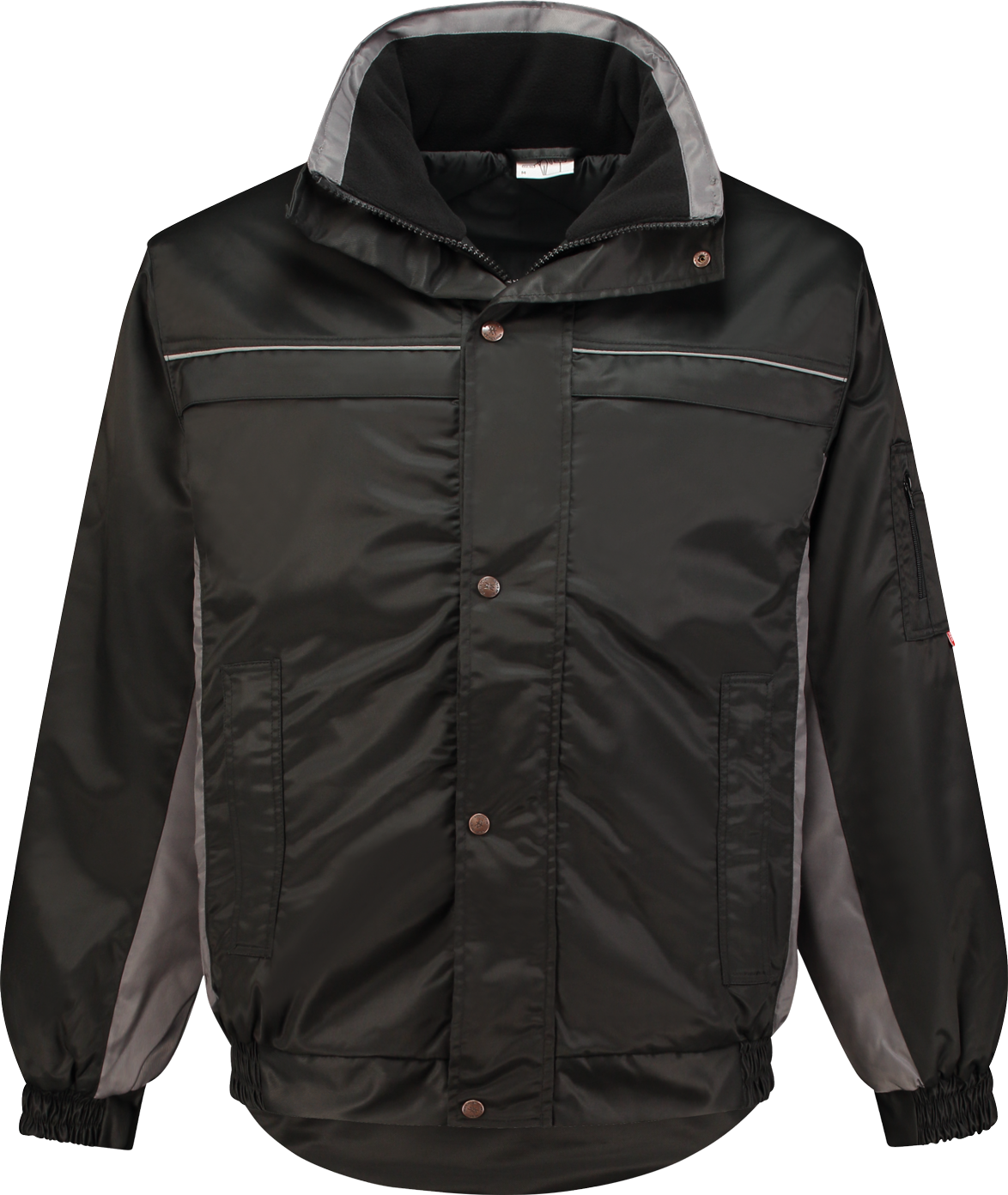 Bi Colour Pu Liner Jack Black / Grey 1106 4xl - Skate Jacket (1174x1392), Png Download