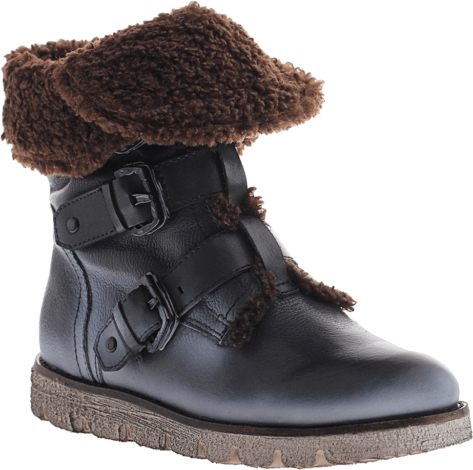 Otbt, Black Jack, Black, Fur Winter Boot With Buckle - Otbt Black Jack - Women's Black 10 M Boots (1024x1024), Png Download