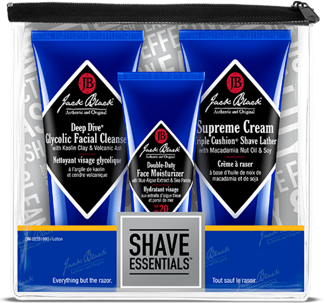 Shave Essentials Set - Jack Black Shave Essentials Set (1200x1200), Png Download
