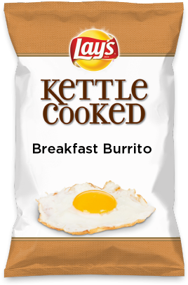 Wouldn't Breakfast Burrito Be Yummy As A Chip Lay's - Lays Kettle Cooked Potato Chips, Creamy Mediterranean (308x423), Png Download