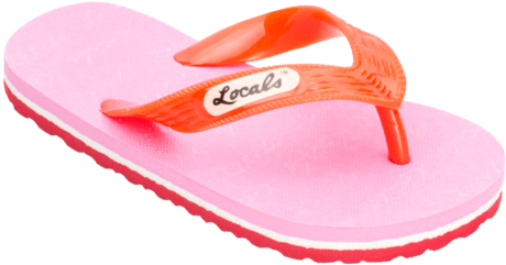 Kids Locals With Bright Pink & White Stripes - Child (480x360), Png Download