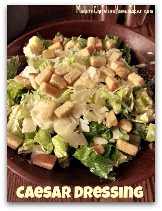 Blender Caesar Dressing ~ Fast And Easy - Caesar Salad (328x428), Png Download
