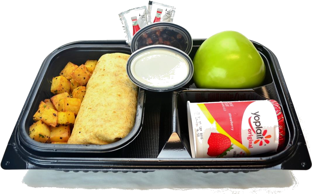 Be1 Southwestern Style Breakfast Burrito - Prepackaged Meal (1099x680), Png Download