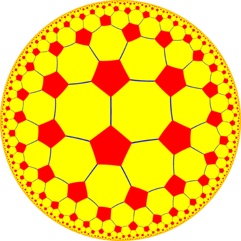 It Is Similar To The Euclidean Truncated Cubic Honeycomb, - Symmetry (480x480), Png Download