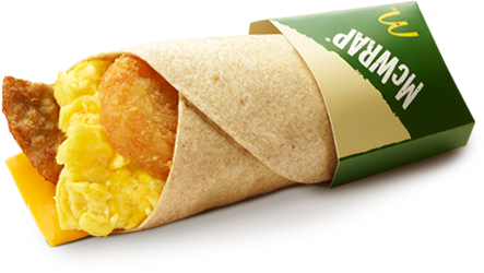 Hero Sausage Hasbrown - Mcdonalds More Ning Mcwrap (448x415), Png Download