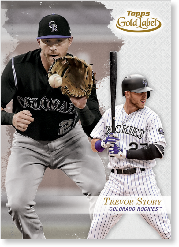 Trevor Story 2017 Topps Gold Label - College Baseball (1440x975), Png Download