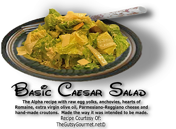 The Basic Caesar Salad - Caesar Salad (600x440), Png Download